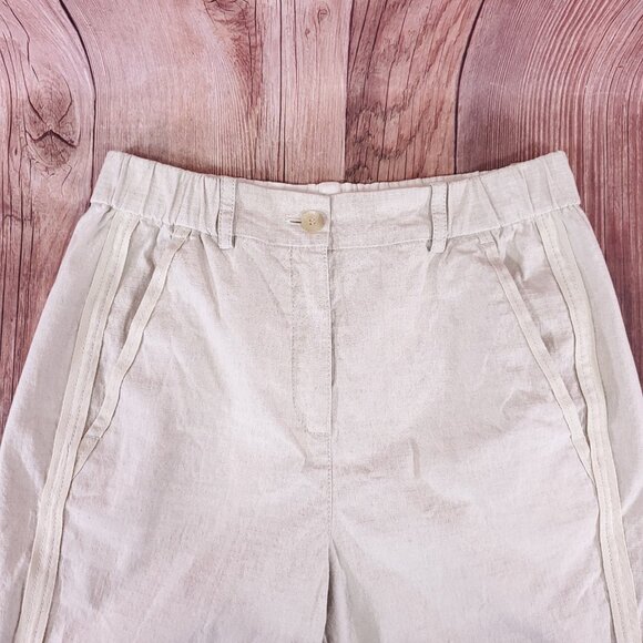 Annette Gortz Womens Size 36 Franz 34110 Linen Blend Pants Trousers White Beige - Picture 3 of 14